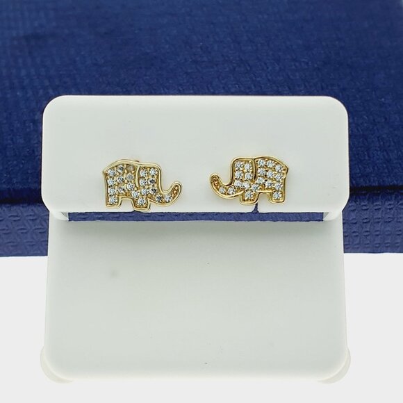 "925 Sterling Silver CZ Stud Earrings for Women/Girl, US925P1215 - Picture 5 of 7